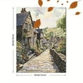 thumbnail image 3 of Stone Cottage Village Pathway Canvas Wall Art， Perfect for Living Room， Bedroom， Kitchen， Dining Room， and Office Decoration., 3 of 8
