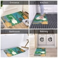 thumbnail image 2 of Pussy Ass Bath Mat Cat Bath Rug Bathroom Rug Floor Decor Carpet With Non Slip Backing Soft Comfortable Water Absorption 24X16 Inch, 2 of 7