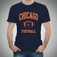 thumbnail image 4 of Chicago Classic Football Arch Basic Cotton T-Shirt - Large - Navy, 4 of 6