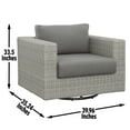 thumbnail image 4 of Carena Backless Dining Bench Gray, 4 of 6