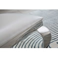 thumbnail image 4 of 2 Pack Dining Chairs with High Unique Backrest, Leatherette Vanity Chair with Silver Stainless Steel Legs for Restaurant Kitchen Bedroom Office, White, 4 of 8