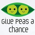thumbnail image 2 of CafePress - Give Peas A Chance Body Suit - Baby Light Bodysuit, Size Newborn - 24 Months, 2 of 4