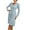 Sky Blue, variant on LYXSSBYX Long Sleeve Dresses Fashion Womens Sexy Solid Zipper Long Sleeve V- Neck Regular Dress
