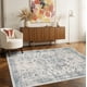 thumbnail image 2 of Alfombra de entrada lavable Rugxara, 90 x 150 cm, antideslizante, azul claro y gris, 2 of 9
