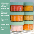 thumbnail image 2 of Sage Spoonfuls Glass Baby Food Storage Container, 4 oz, 6 pack, 2 of 5