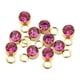 thumbnail image 2 of 10 colgantes de diamantes de imitación DIY con agujero para colgar, conector de cuentas de cristal redondo 4 mm, 2 of 9