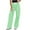 Green, variant on Timegard Work Pants for Women Striped Elastic High Waist Wide Leg Business Casual Loose Trousers Fall