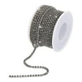 thumbnail image 1 of Unique Bargains 10 Yard 3mm Crystal Rhinestone Diamond Close Chain Trim for Sewing,Crafts,Gray Gems Gray Base, 1 of 5
