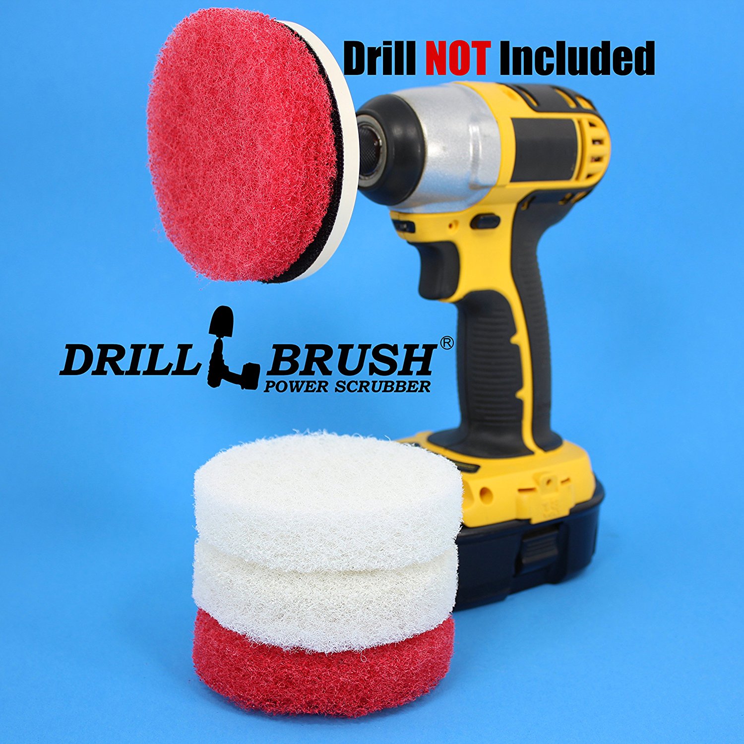 Power Scrubber Scumbusting Scrub Pad Bathroom Cleaning Kit by