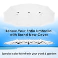 thumbnail image 2 of Yescom 14 Ft Double Sided Umbrella Replacement Canopy Market Table Top Outdoor Balcony, 2 of 12