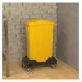 thumbnail image 4 of 23 Gallon Yellow Slim Jim Trash Can with Bottle Lid and Dolly, 4 of 4