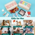 thumbnail image 6 of 2pcs Cute Travel Makeup Bag Set, Chenille Letter Bag, Preppy Cosmetic Pouch Small Toiletry Bags, Women Birthday Gifts, 6 of 7