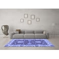 thumbnail image 3 of Ahgly Company Indoor Square Oriental Blue Traditional Area Rugs, 8' Square, 3 of 4