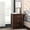 Cappuccino, variant on Noble House 3-Drawer Accent Nightstand, Bedside Table with Durable Particle Board Frame, Teal Finish