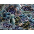 thumbnail image 3 of Ambesonne Floral Design Quilted Coverlet 3 Pcs, Cactus Flowers Print, Queen Size, Cadet Blue Ceil Blue, 3 of 4