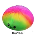 thumbnail image 3 of Juguete Kawaii de bollo al vapor, suave, antiestrés, juguete antiestrés, linda pelota Baozi con cara feliz, regalo descompresor para niños y adultos., 3 of 9