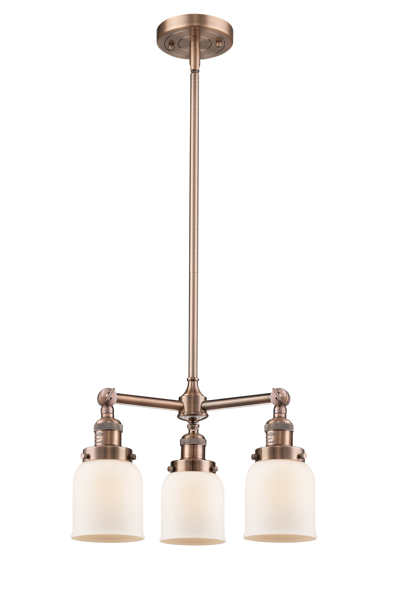 Innovations Lighting - Bell - 3 Light Chandelier In Industrial Style-11 Inches