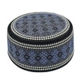 thumbnail image 2 of New Muslim Men Prayer Hats Cotton Embroidery Leisure Saudi Arabia Islamic Hat Muslim Turban Jewish Cap Men Headscarf Clothing, 2 of 5
