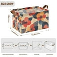 thumbnail image 7 of Yayeee Foldable Storage Basket for Shelves with Handles Set of 2 Waterproof Cloth Bins, Flowers Pattern, 7 of 7