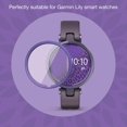 thumbnail image 2 of facefd 3D Curved Soft Edge Protective Film Full Coverage Screen Protector Compatible for Garmin Lily Smart Watch Purple, 2 of 5
