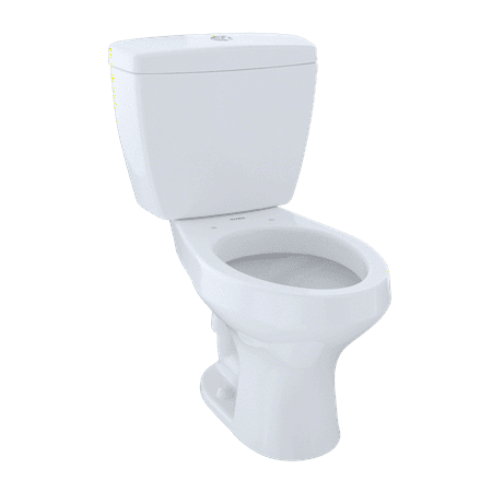 TOTO® Rowan™ Two-Piece Elongated Dual-Max®, Dual Flush 1.6 and 1.0 GPF Universal Height Toilet, Cotton White -