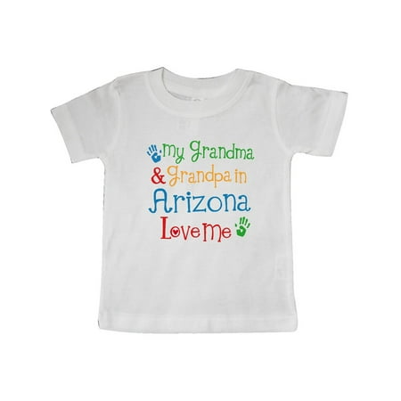 

Inktastic Arizona Grandma Grandpa Love Me Gift Baby Boy or Baby Girl T-Shirt