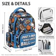 thumbnail image 5 of Xixirimido Kids Backpacks for Boys Girls, 17 Inch Large Capacity Backpack Toddler Elementary Schoolbag for Teens Students Lightweight Durable Bookbag, Multi Sport Ball Print, 5 of 8
