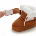 thumbnail image 4 of Otqutp Baby Boots 0-1 Years Old Baby Boys Girls Cotton Shoes Warm Baby Shoes Plus Velvet Boots Soft Sole Baby Shoes Toddler Shoes, 4 of 9