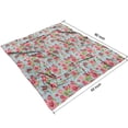 thumbnail image 4 of Luxurious Ultra Soft Flannel Throw: Vintage Botanical Flower Blanket, 50x60in - Blanket Cozy Gift for Kids & Adults - Couch Blanket for Home, Chair, Sofa, Couch & Bed, 4 of 5