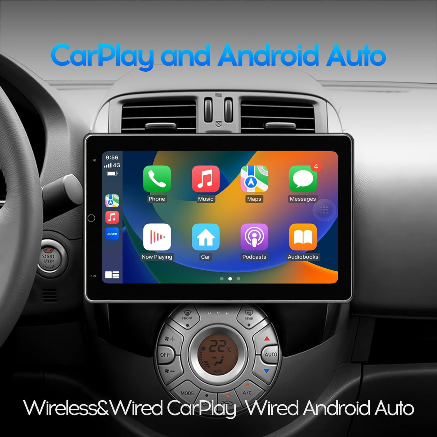 2+64G Doppel Din Autoradio Für Transporter T5 2010-2020 – 7 Zoll IPS Mit Wireless CarPlay, Android 14, GPS & Rückfahrkamera