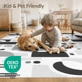 thumbnail image 4 of ODIKA 8'x10' Black Gray Modern Geometric Abstract Washable Area Rug Contemporary Minimalist Scandinavian Design for Living Room, Under Sectional, Family , Durable, Non-Slip, 4 of 7