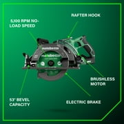 Metabo HPT 36V Cordless Circular Saw, 7-1/4-In, C3607DWA