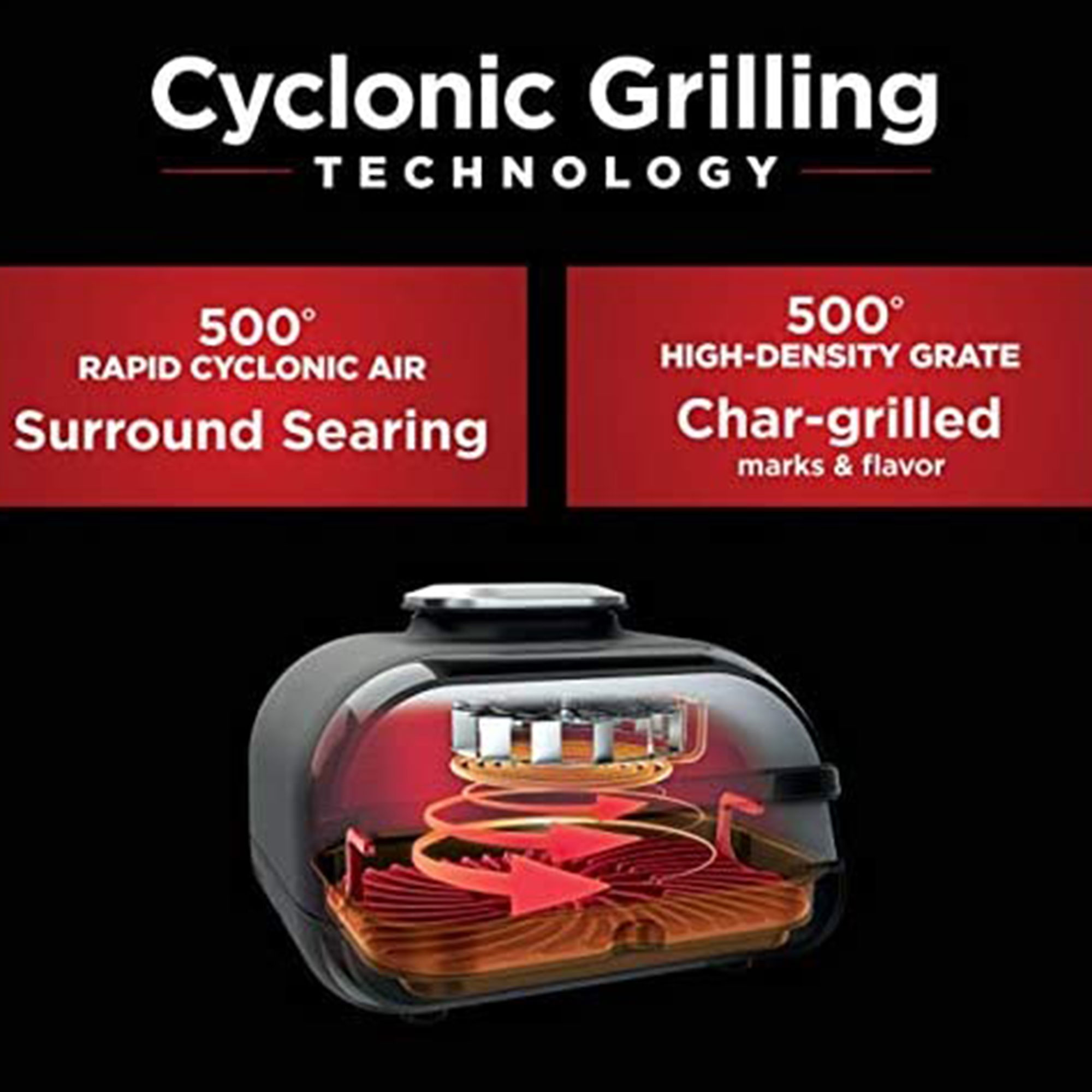 Ninja BG500A Foodi XL 5-in-1 Indoor Grill with 4-Quart Air Fryer