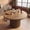 Dark Brown, variant on Finmind 47" Round Conference Table for 4-6, Solid Wood Office Table, Dark Brown