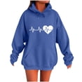 thumbnail image 2 of FDGIU Women's Trendy Oversized Hoodie 2025 - Fleece Pullover with Pocket, Winter Fall Fashion Sweatshirt for Cozy Loungewear & Plus Size Outfits, 2 of 4