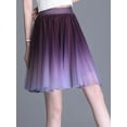 thumbnail image 3 of Women's Elegant Tulle Skirts, Gradient Color Elastic A-Line Layered Short Skirt Streetwear, 3 of 10