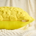 thumbnail image 3 of Daisy Decorative Pillow Covers Pack of 2 Cute Floral Embroidery Covers Flower Pattern Cushion Covers for Couch Living Room Yellow 20" x 20", 3 of 5