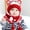 Red, variant on Baby Boys Girls Winter Hat Scarf Set 2 Piece Kids Warm Windproof Lined Knitted Beanie with Neck for Snow Toddler Winter Beanie