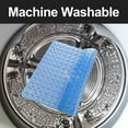 thumbnail image 3 of Tripumer Non-Slip Shower Mat 21 x 21 inch Square Bathroom Tub Mats Stall Mat for Shower Stall Floors Firm Grip Bathroom Mat Anti Slip Shower Mat with Suction Cups and Drain Hole Clear Blue, 3 of 7