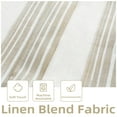 thumbnail image 2 of Driftaway Chris Linen Lined Valance Double Layer Thermal Insulated Blackout Window Valances 3 Inch Rod Pocket Vertical Striped Kitchen Valance for Bathroom 52 Inch by 18 Inch Camel Beige, 2 of 8