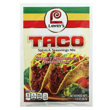 Lawry's, Taco, Spices & Seasonings Mix, 1 oz (28.3 g) Pack of 2