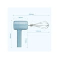 thumbnail image 3 of 305 Wireless Electric Hand Mixer For Cake Cream Stainless Steel Whisk 3 Speed Settings Rechargeable Kitchen Baking Tool, 3 of 11