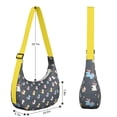 thumbnail image 4 of Galaxy Unicorn Crossbody Bag for Women Rainbow Moon Stars Clouds Cute Cartoon Fantasy Animal Mystical Horse Magical Print Corduroy Shoulder Sling Purse, 4 of 5