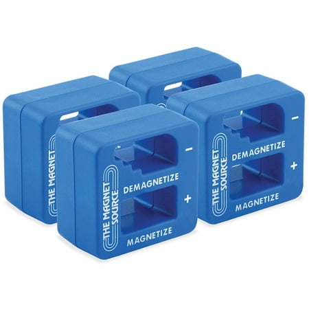 

Master Magnetics 07524X4 Screwdriver Nut Driver Magnetizer Demagnetizer Fits Up to 0.5625 Square Tool Shaft Pocket Size Blue Pack of 4