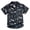 Grey Jack Skellington, variant on Nightmare Before Christmas Little Boys' Short Sleeve Button-Down Shirt Grey Jack Skellington