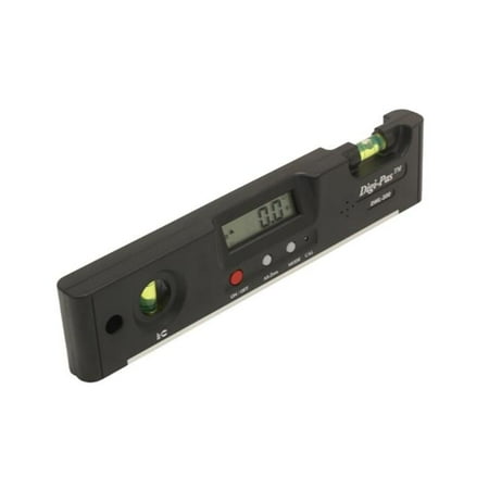 Digi-Pas DWL200 Torpedo Digital Level Electronic Angle Gauge with 0.1 Degree Accuracy