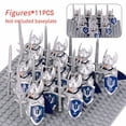thumbnail image 3 of 11 Pcs Build Your Own Castle World LOTR - Dwarves Elves Knights Figures Set, MOC Compatible Building Blocks with Non-Combat Props, Fans Day Gift, 3 of 10