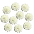 thumbnail image 2 of Flores artificiales, 10 cabezas de flores de seda, ramo de flores de crisantemo Crema, 2 of 9