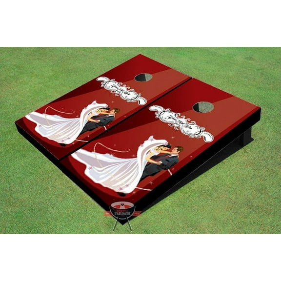 The Dance Wedding Themed Cornhole Boards