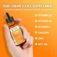 thumbnail image 6 of Dr. Berg's Liquid Vitamin D3 & K2 Drops with Zinc & MCT Oil, 1 fl oz, 6 of 9